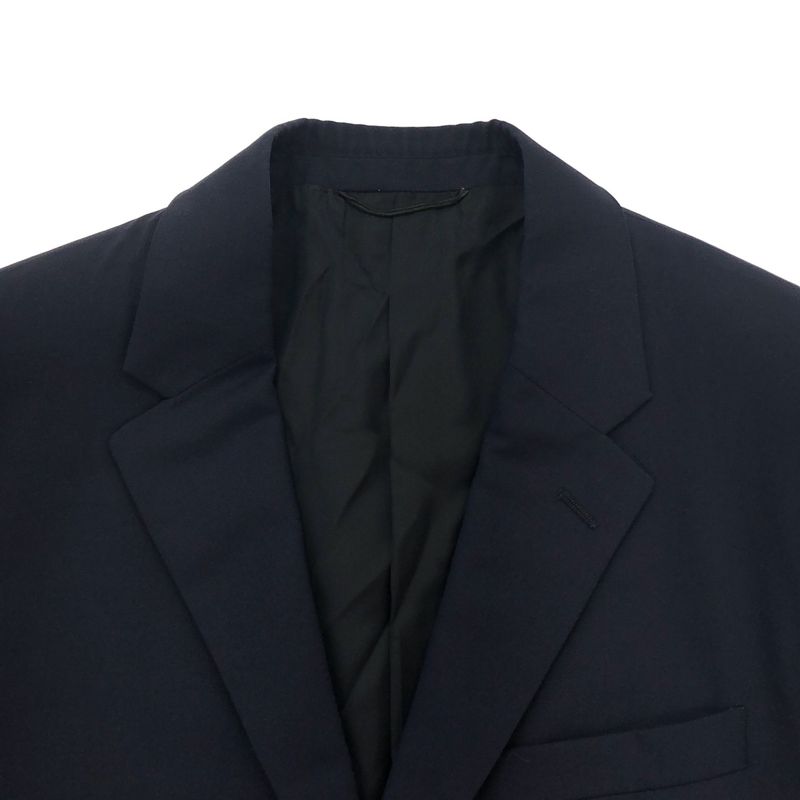 Balenciaga Tailored Jacket & Trousers Pants Set Suit Navy 44