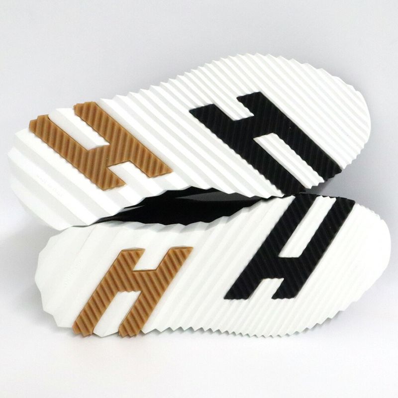 Hermes Bouncing Leather Sneakers Black 36.5 23.5 cm Shoes