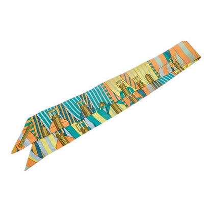 Hermes Twilly Sangle Scarf Multicolor Silk