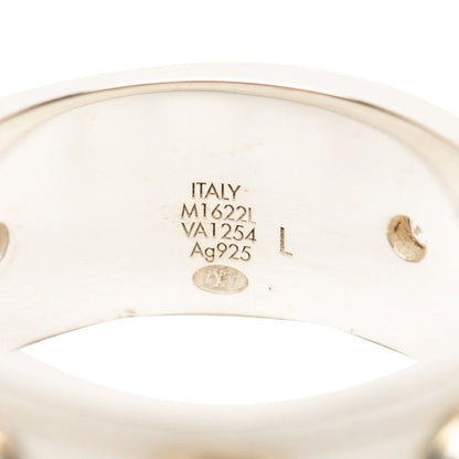 Louis Vuitton LV Studded Ring L Silver Zircon
