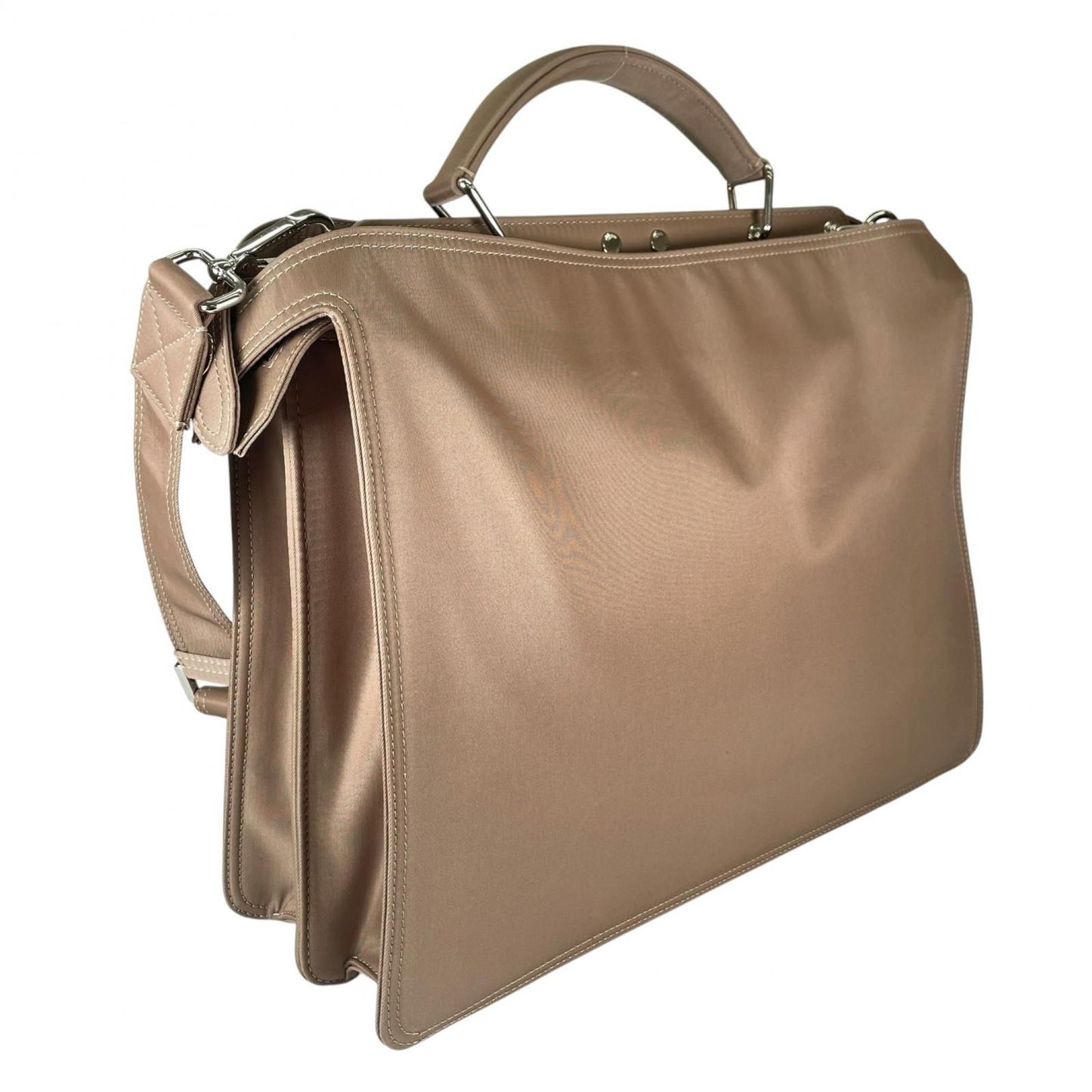 Fendi Peekaboo Business Bag Nylon Beige — view 3