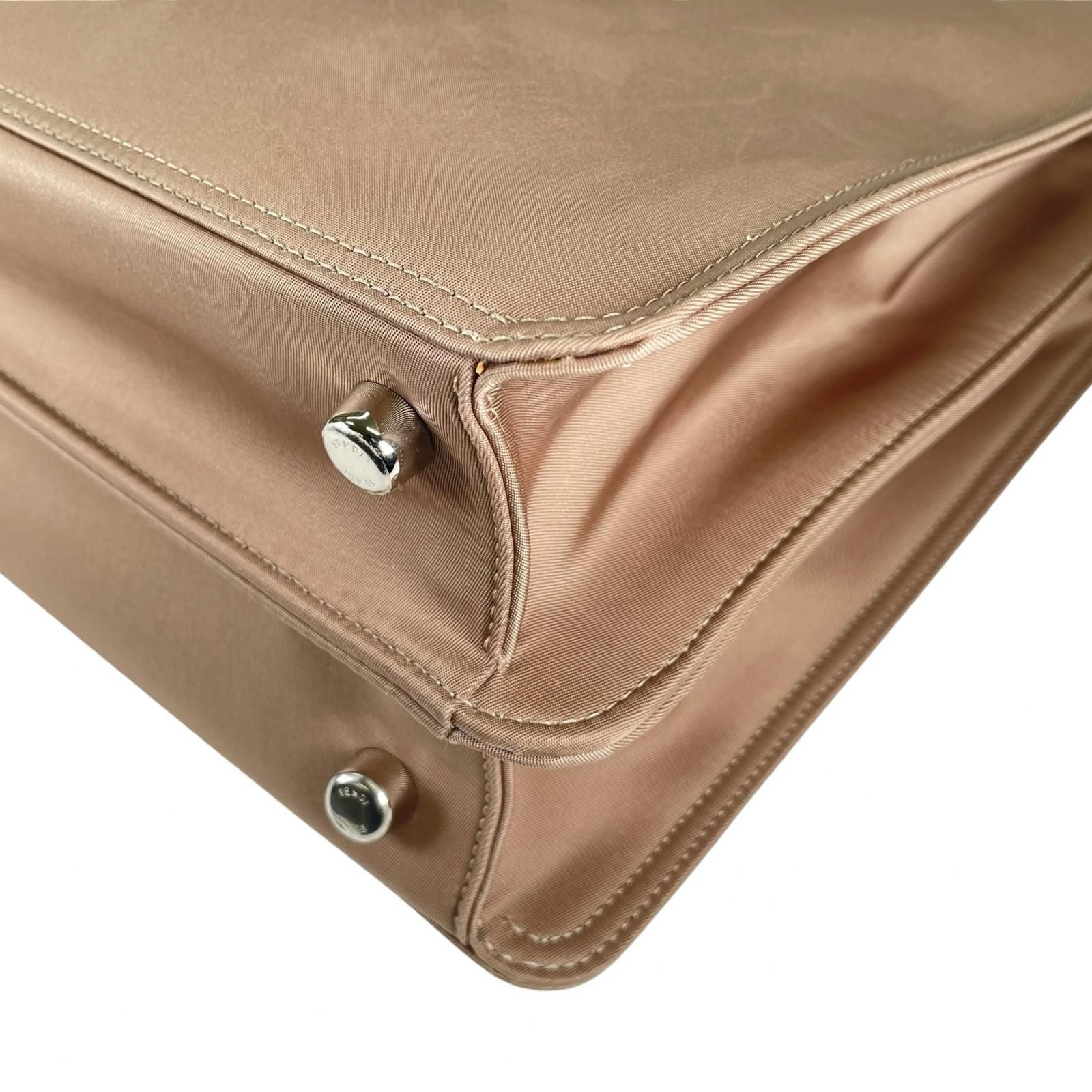 Fendi Peekaboo Business Bag Nylon Beige — view 7