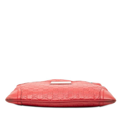 Guccissima Sherry Line Crossbody Shoulder Bag Beijing Olympics Red Leather