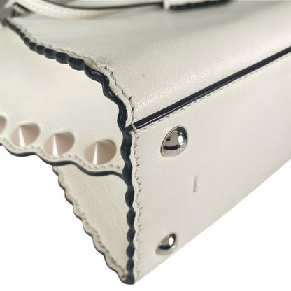 Fendi Mini Petite 3 Jours Handbag Leather White — view 8