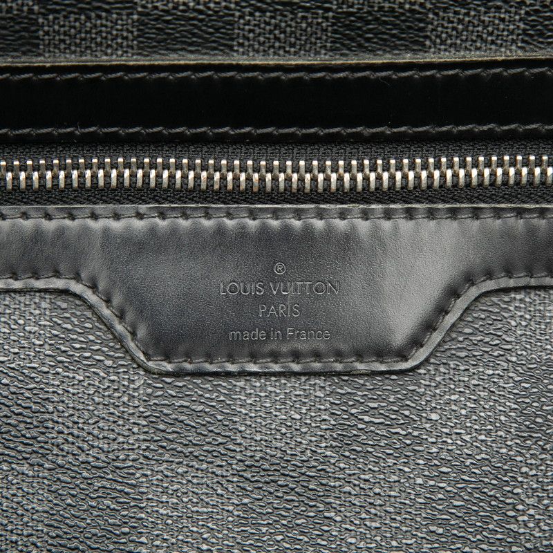 Louis Vuitton Damier Graphite Mick MM Crossbody Shoulder Bag Black Leather