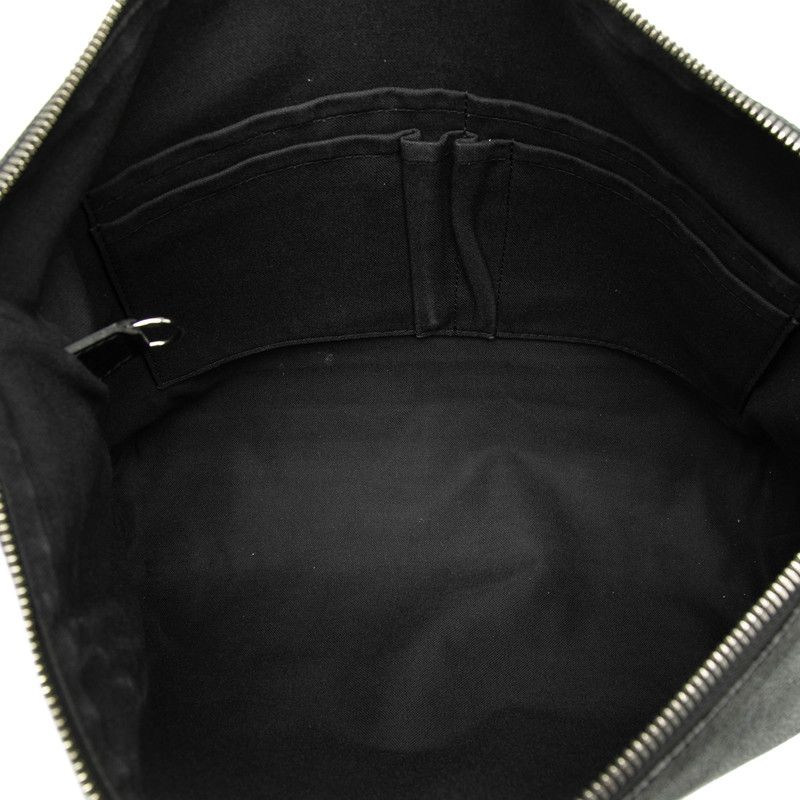 Louis Vuitton Damier Graphite Mick MM Crossbody Shoulder Bag Black Leather