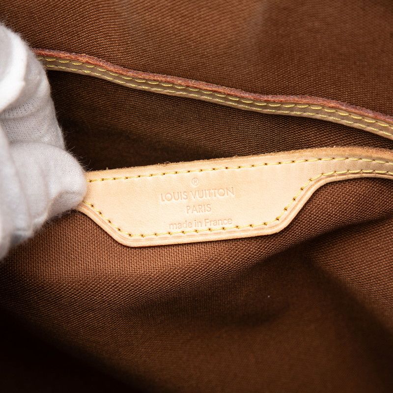 Louis Vuitton Monogram Palermo GM Tote Shoulder Bag 2-Way Brown Leather
