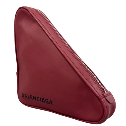 Balenciaga Clutch Leather Red Triangle — view 2