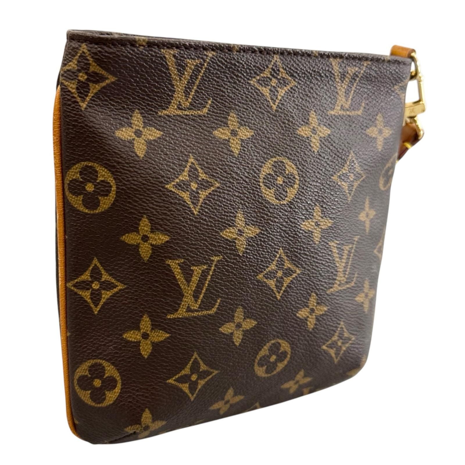 Louis Vuitton Partition Shoulder Bag Monogram Canvas Brown Pouch — view 3