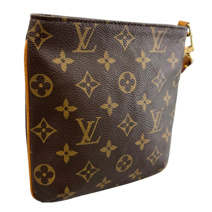 Louis Vuitton Partition Shoulder Bag Monogram Canvas Brown Pouch — view 3