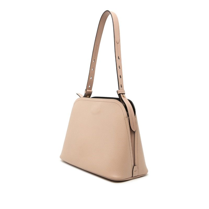 Prada Depth Shoulder Bag Cipria Beige Saffiano Leather