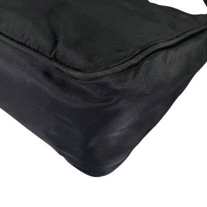 Prada Triangle Logo Handbag Nylon Black — view 8