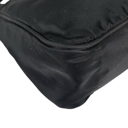 Prada Triangle Logo Handbag Nylon Black — view 7