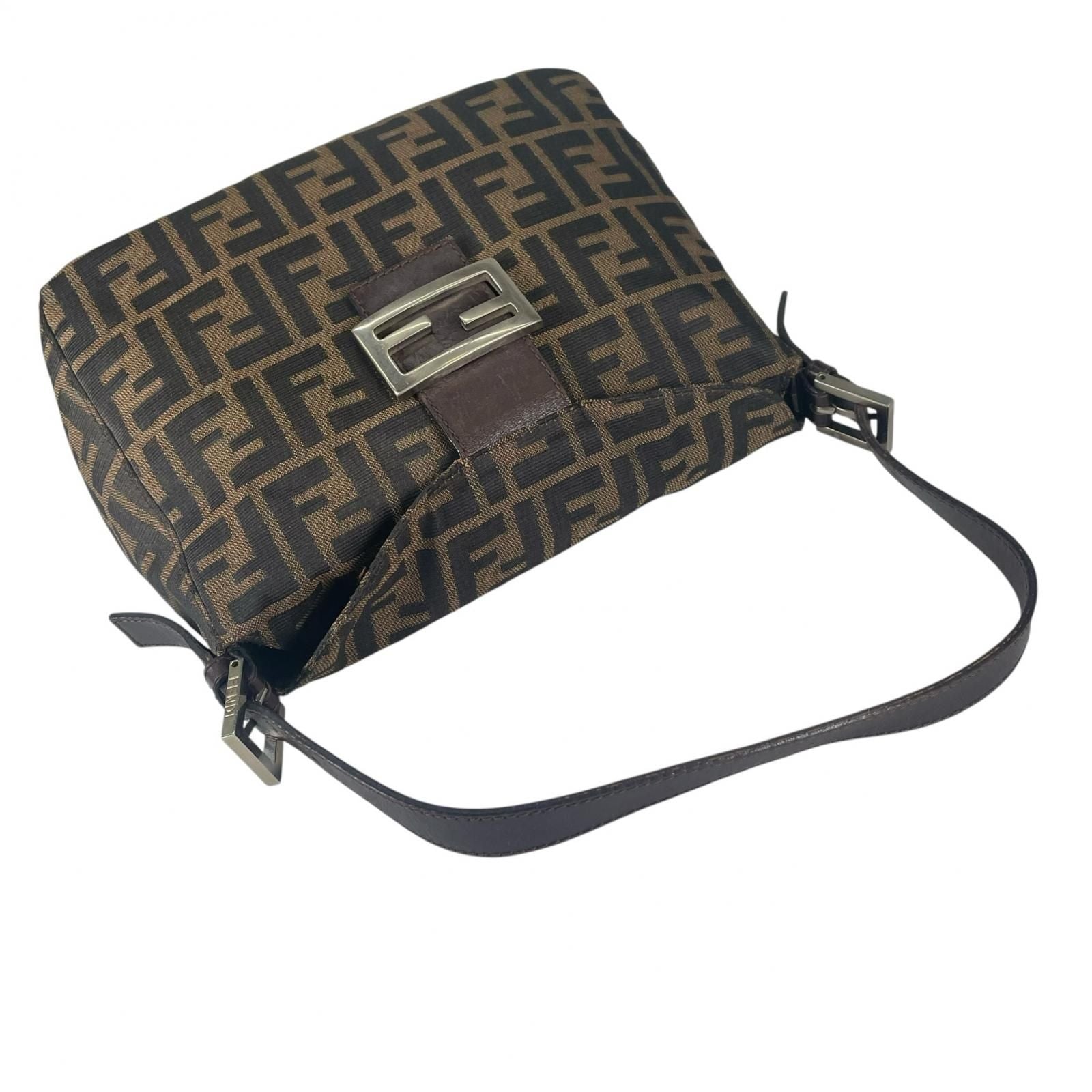 Fendi Zucca Handbag Canvas Brown — view 5