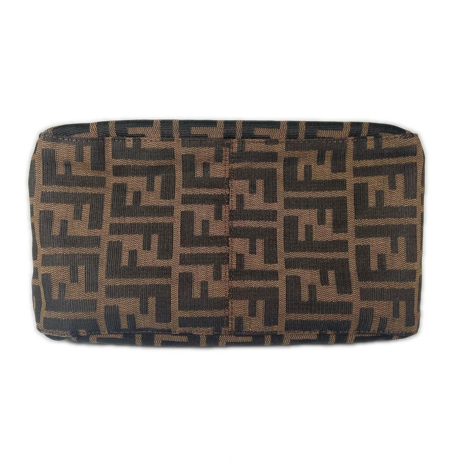 Fendi Zucca Handbag Canvas Brown — view 4