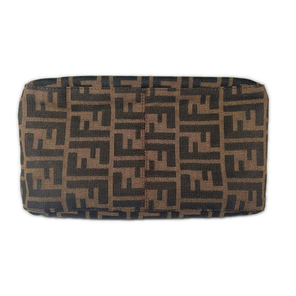 Fendi Zucca Handbag Canvas Brown — view 4