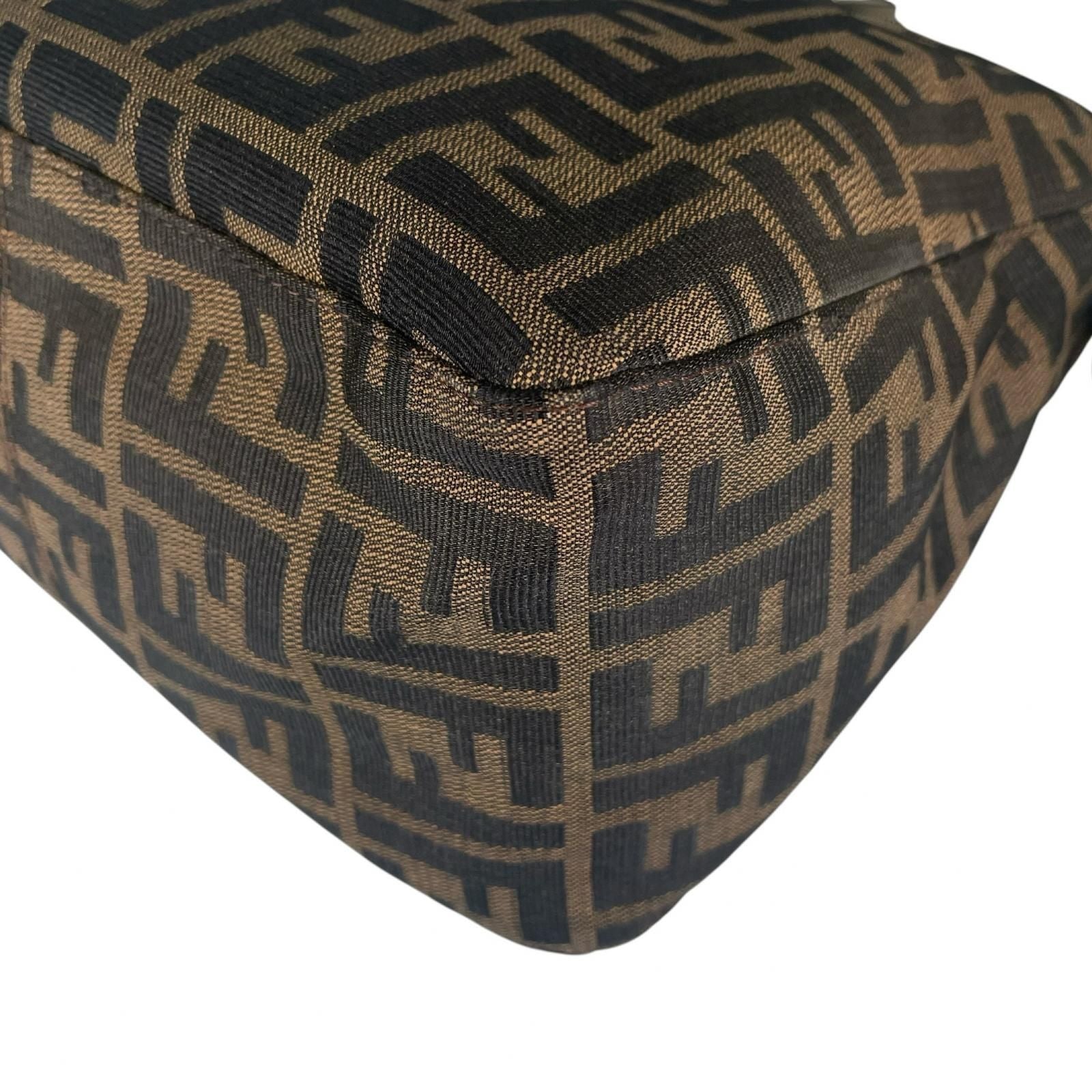 Fendi Zucca Handbag Canvas Brown — view 6