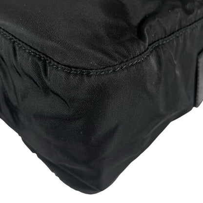 Prada Triangle Logo Shoulder Bag Nylon Black — view 8
