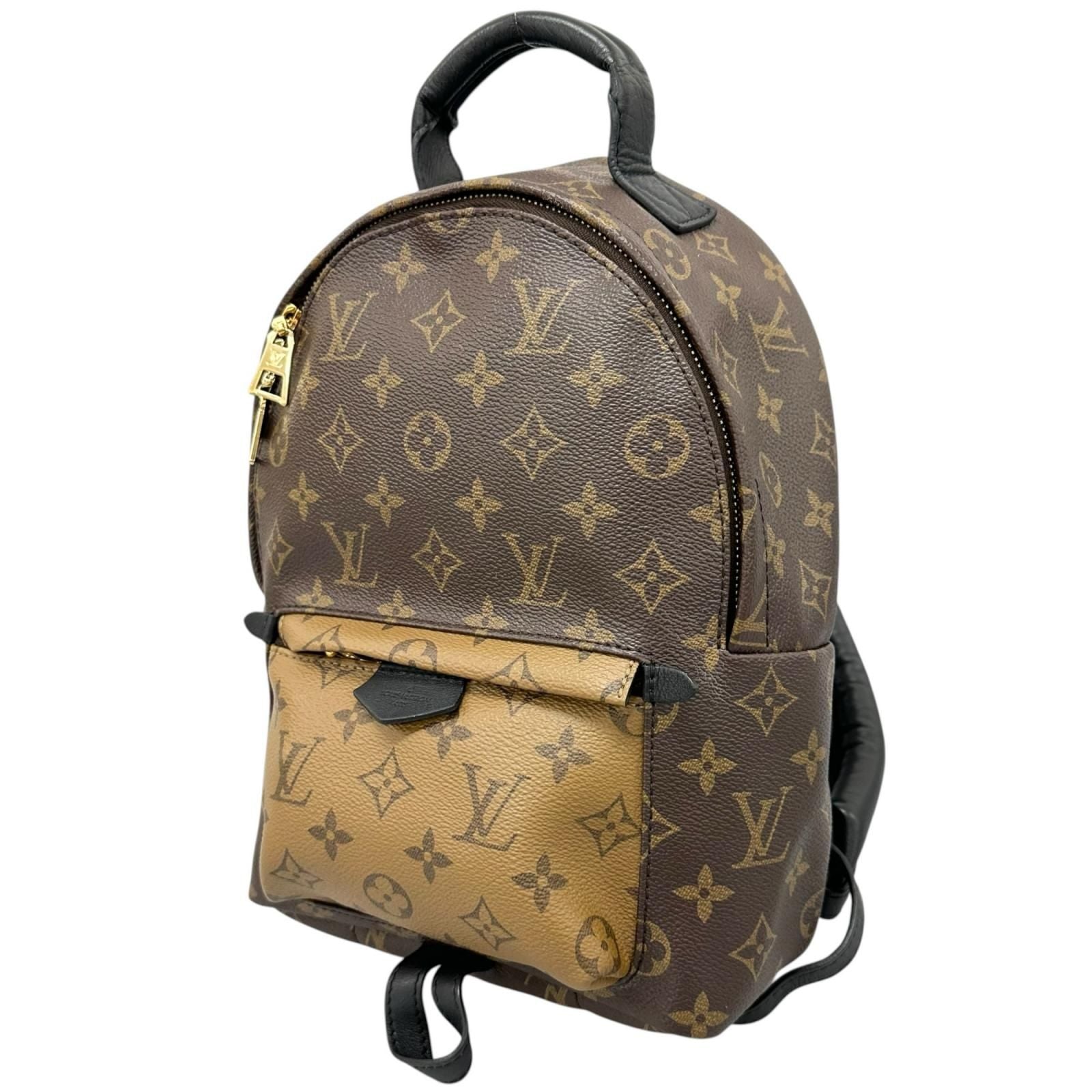 Louis Vuitton Palm Springs PM Backpack Monogram Canvas Brown — view 2