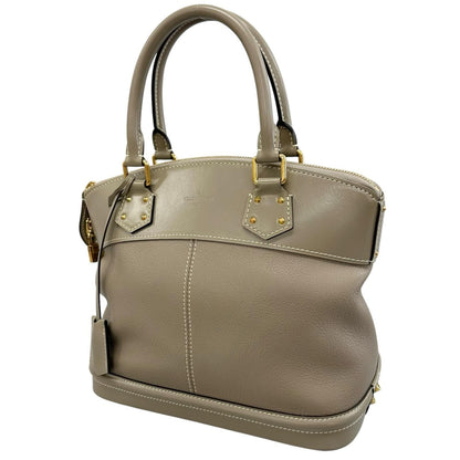 Louis Vuitton Lockit PM Handbag Leather Gray Suhali — view 2