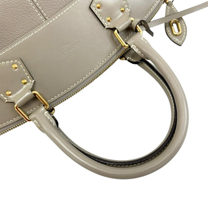 Louis Vuitton Lockit PM Handbag Leather Gray Suhali — view 6