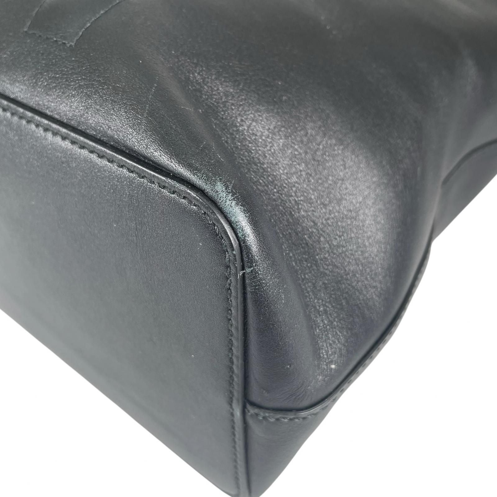 Gucci GG Embossed Tote Bag Leather Black — view 8