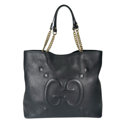 Gucci GG Embossed Tote Bag Leather Black