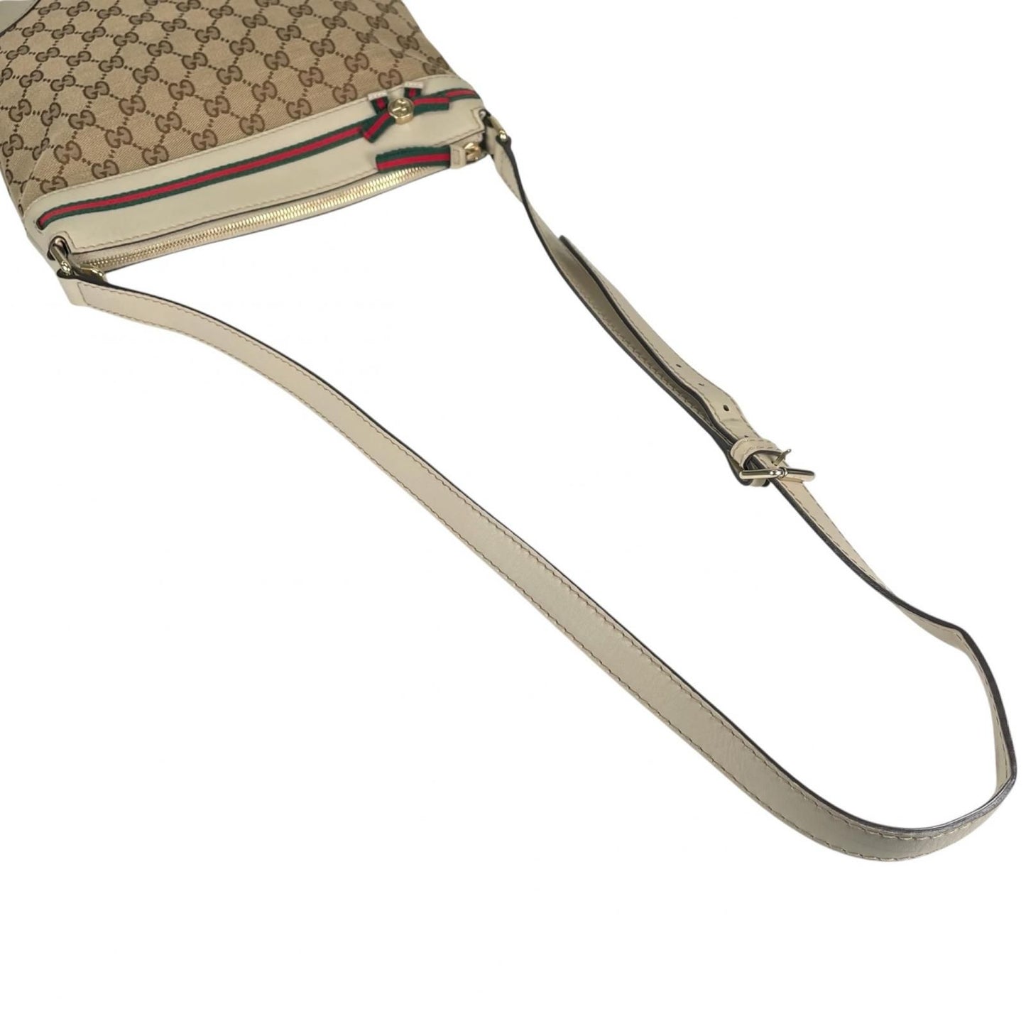Gucci Sherry Line Shoulder Bag GG Canvas Beige — view 5