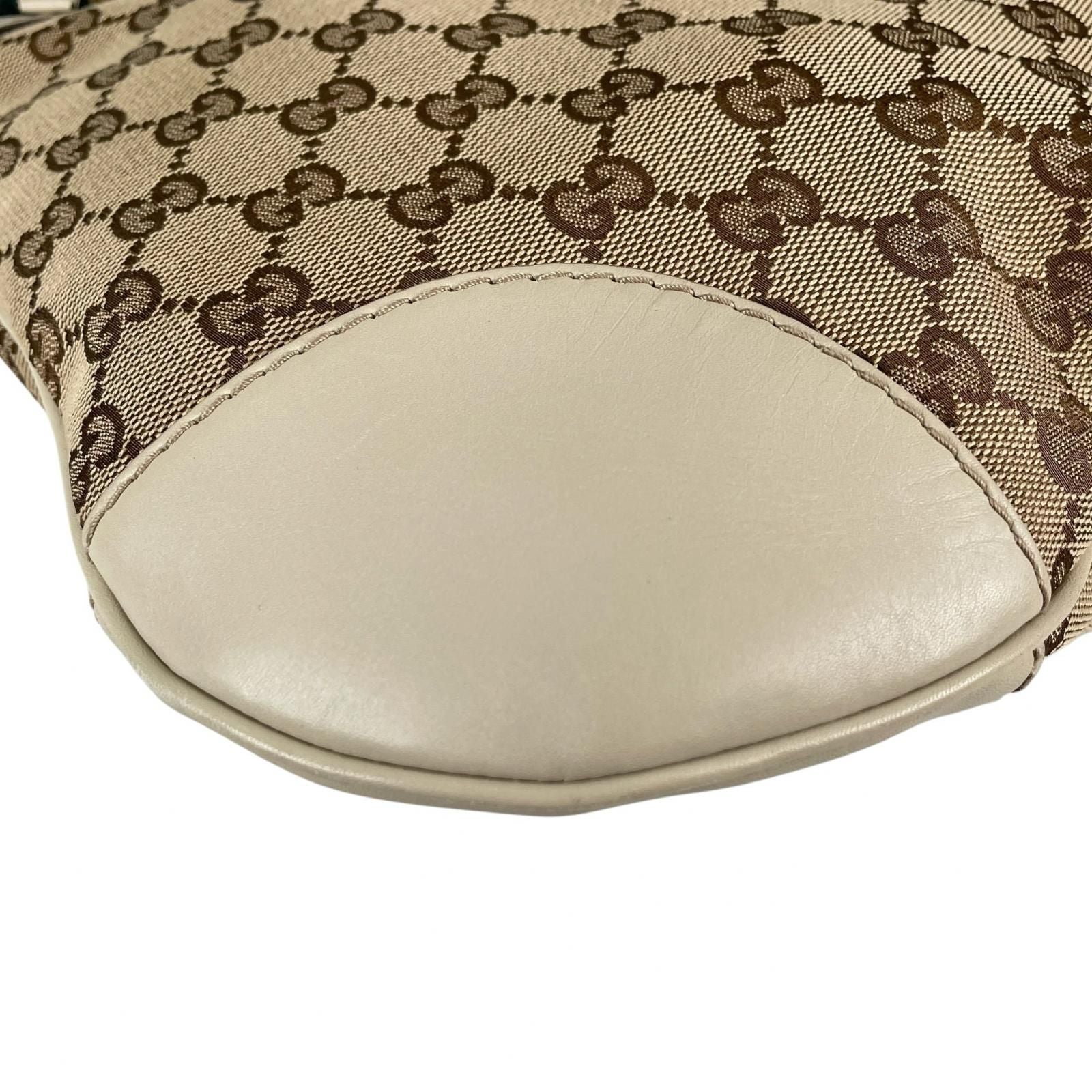 Gucci Sherry Line Shoulder Bag GG Canvas Beige — view 7