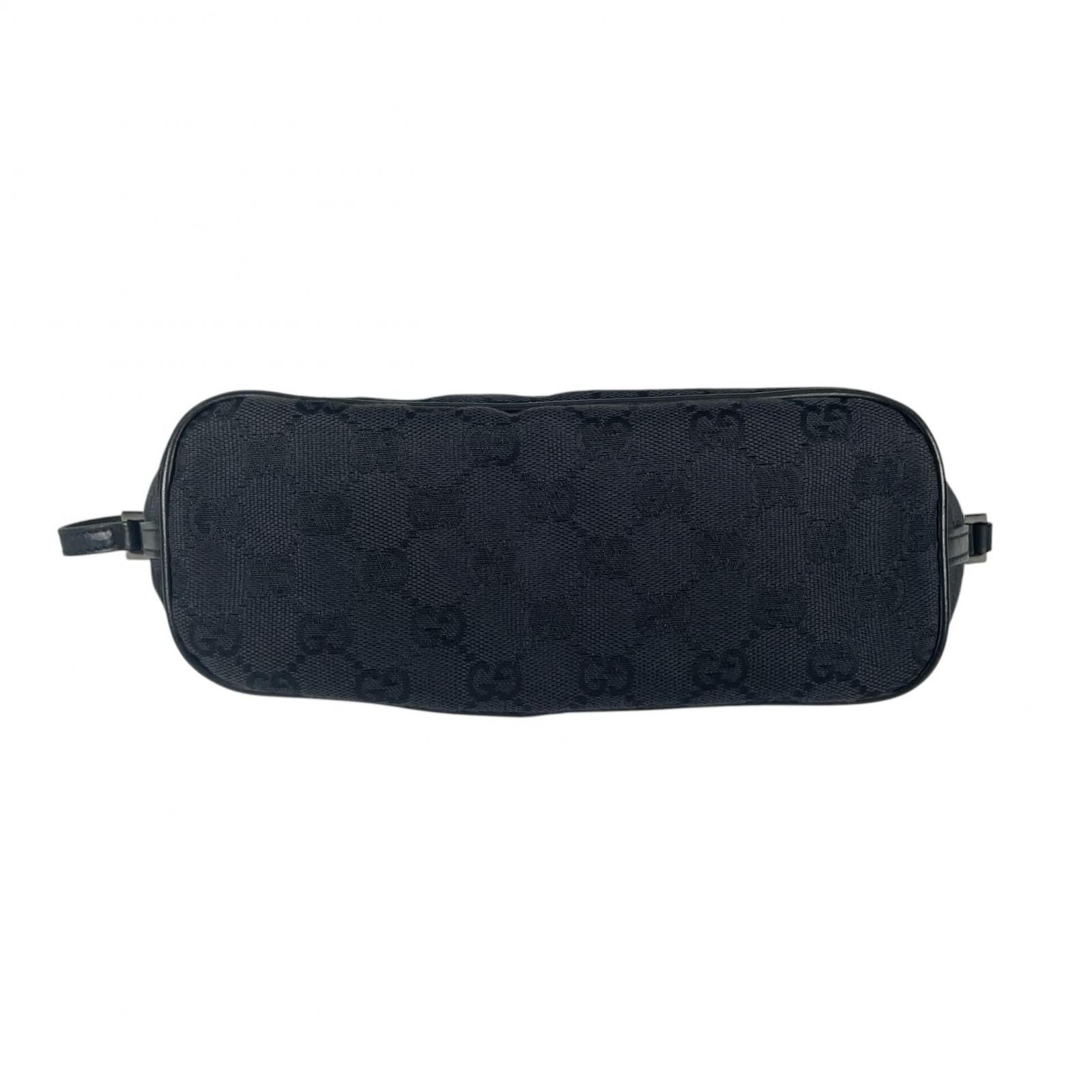 Gucci Pouch Handbag GG Canvas Black — view 4