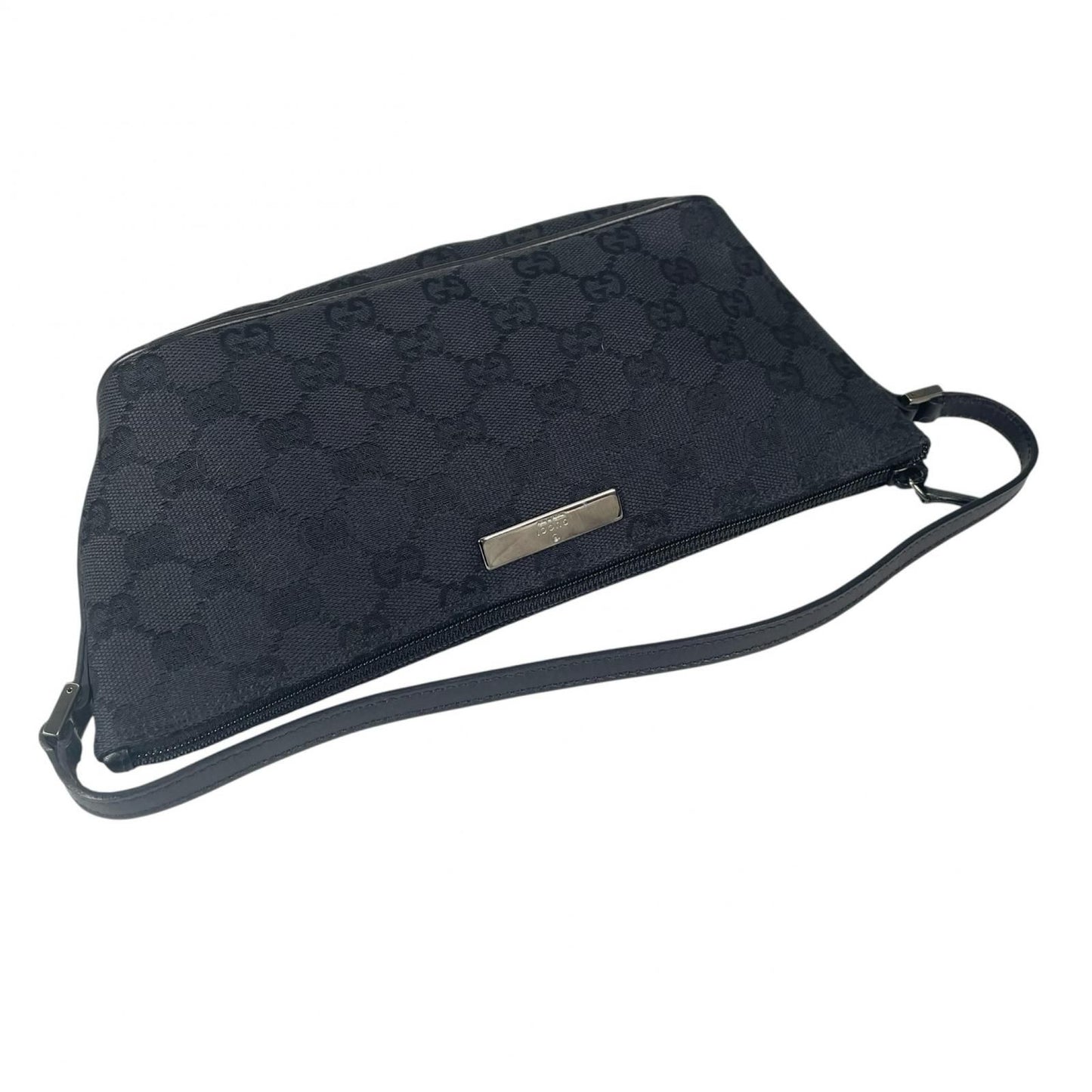 Gucci Pouch Handbag GG Canvas Black — view 5