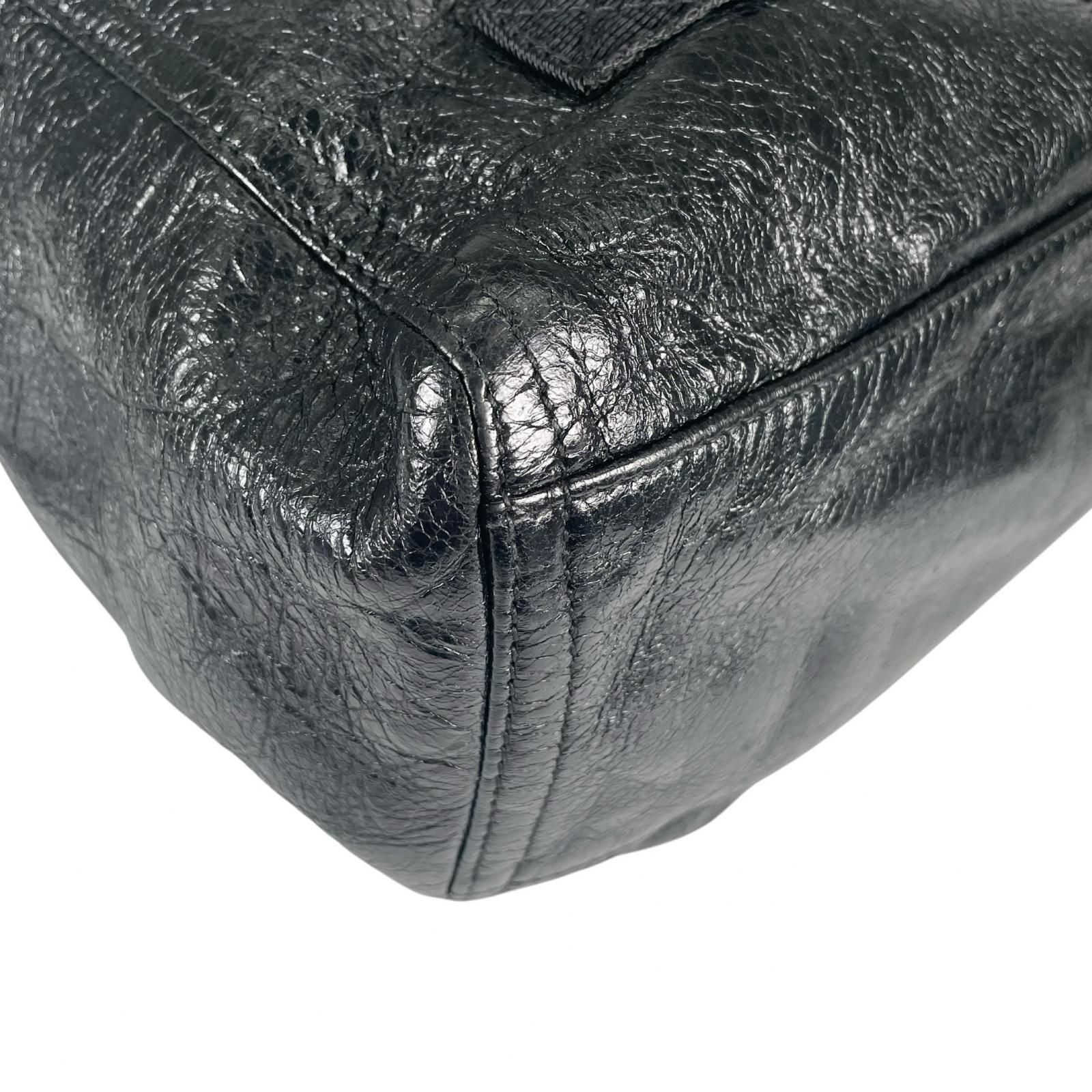 Balenciaga Army 2-Way Handbag Leather Black — view 7