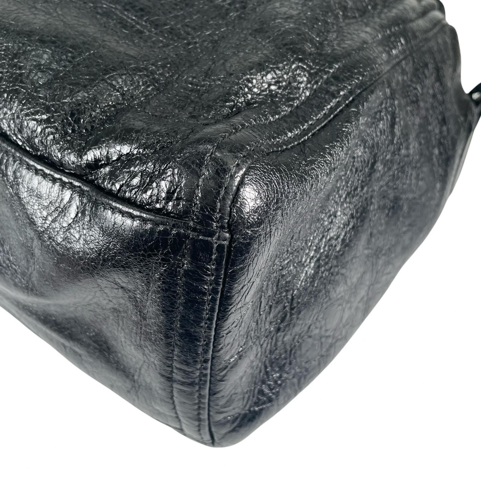 Balenciaga Army 2-Way Handbag Leather Black — view 8