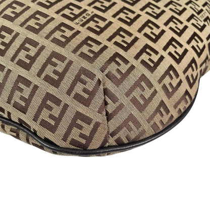Fendi Zucchino Handbag Canvas Beige — view 6