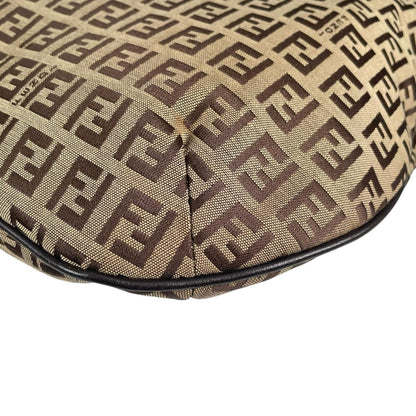Fendi Zucchino Handbag Canvas Beige — view 8
