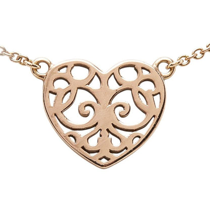 Tiffany & Co Enchanted Heart Necklace Gold Rubedo