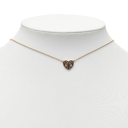 Tiffany & Co Enchanted Heart Necklace Gold Rubedo