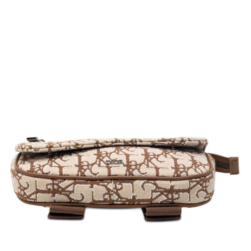 Dior Cactus Jack Travis Scott Saddle Arm Pouch Brown Canvas Leather