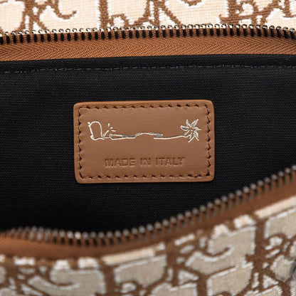 Dior Cactus Jack Travis Scott Saddle Arm Pouch Brown Canvas Leather