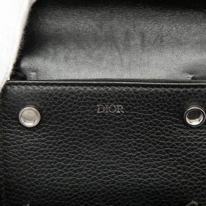 Dior Oblique Shoulder Bag Pochette Beige Navy Black Canvas Leather