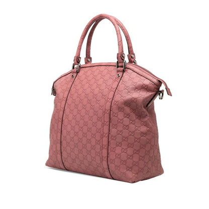 Guccissima Soho 2-Way Shoulder Bag Pink Leather