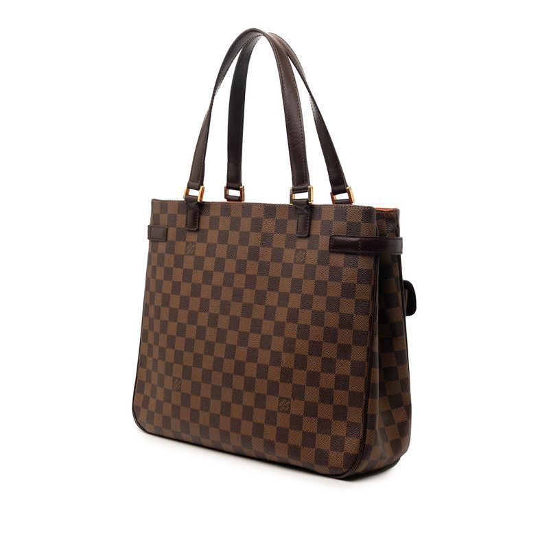 Louis Vuitton Damier Uzes Tote Brown Leather