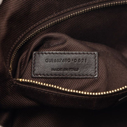 Saint Laurent Monogram Ysllogo Shoulder Bag Brown
