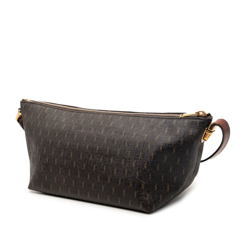 Saint Laurent Monogram Ysllogo Shoulder Bag Brown