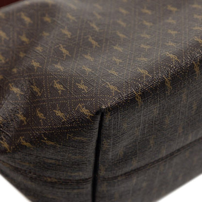 Saint Laurent Monogram Ysllogo Shoulder Bag Brown