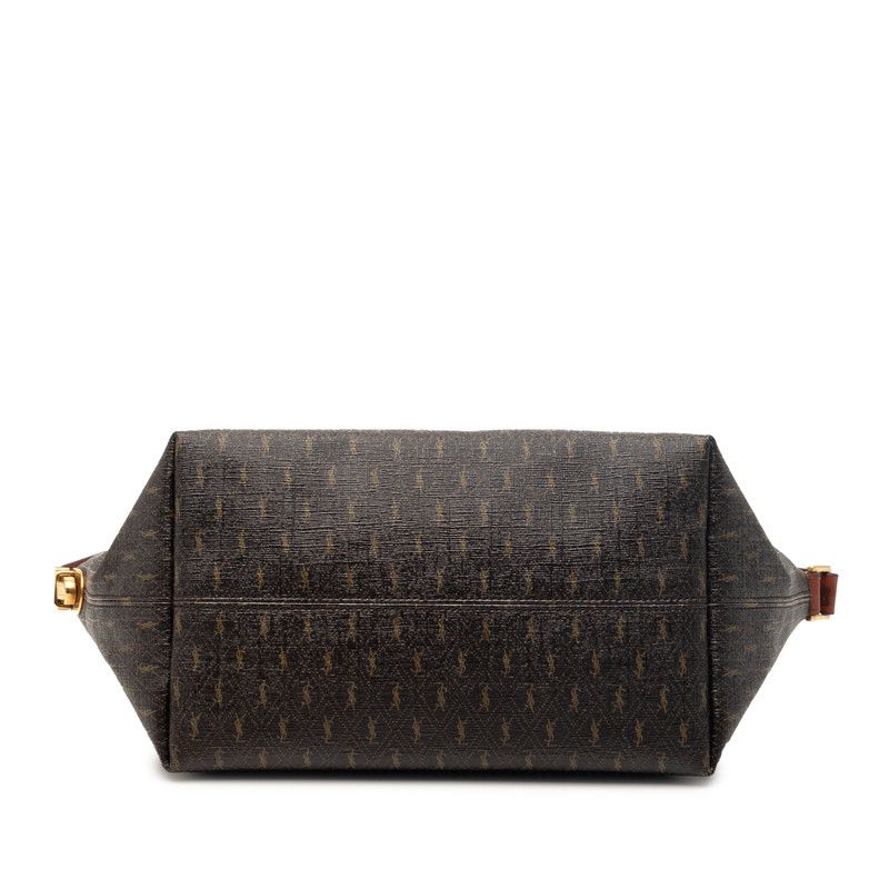 Saint Laurent Monogram Ysllogo Shoulder Bag Brown