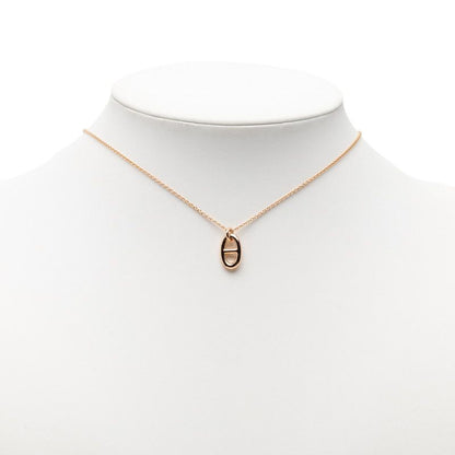 Hermes Chaine D'ancre Farandole PM Pendant Necklace 18k Pink Gold