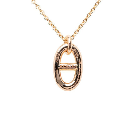 Hermes Chaine D'ancre Farandole PM Pendant Necklace 18k Pink Gold