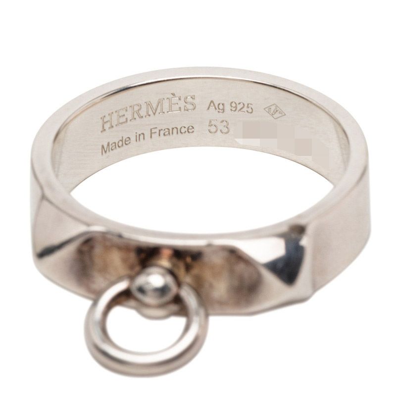 Hermes Collier de Chien Ring 53 Silver