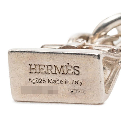 Hermes Amulet Birkin Pendant Necklace Silver